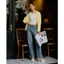 Quần jean ống suông nữ Gilee dáng dài lưng cao, chất vải cao cấp, quần jeans tôn dáng chân thanh lịch Pancy