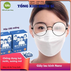 Khăn lau kính Nano, khăn giấy chống bám hơi nước, giấy lau kính chống mờ sương, mồ hôi, chống nhờn kính