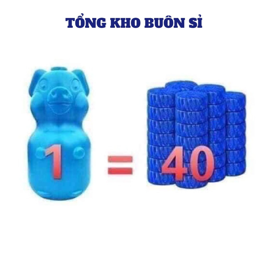 Lọ Thả Bồn Cầu Lợn Khử Mùi Tẩy Bồn Cầu Thế Hệ Mới Thả Toilet Diệt Khuẩn, Tẩy Sạch Vệ Sinh Vết Bám Bẩn