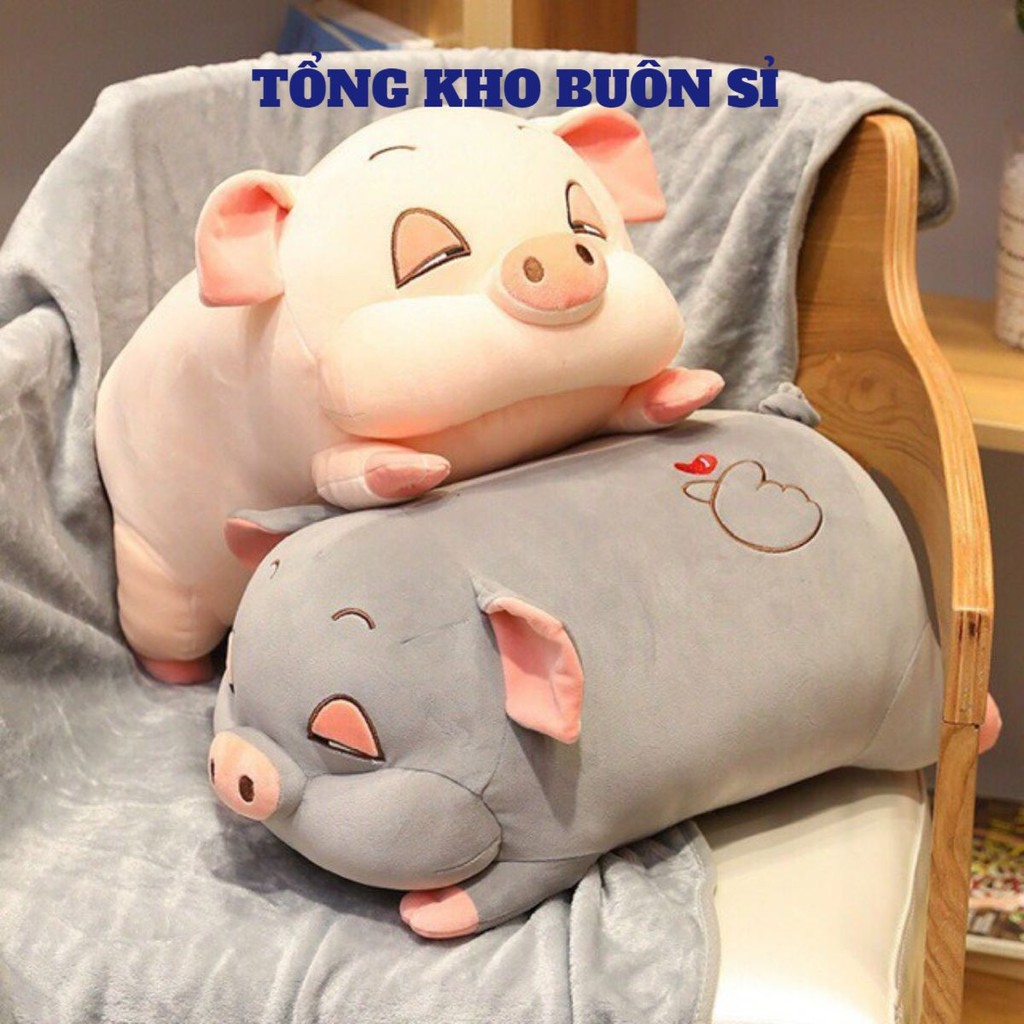 Set Chăn Gối Ôm Văn Phòng Hình Lợn Siêu dễ thương