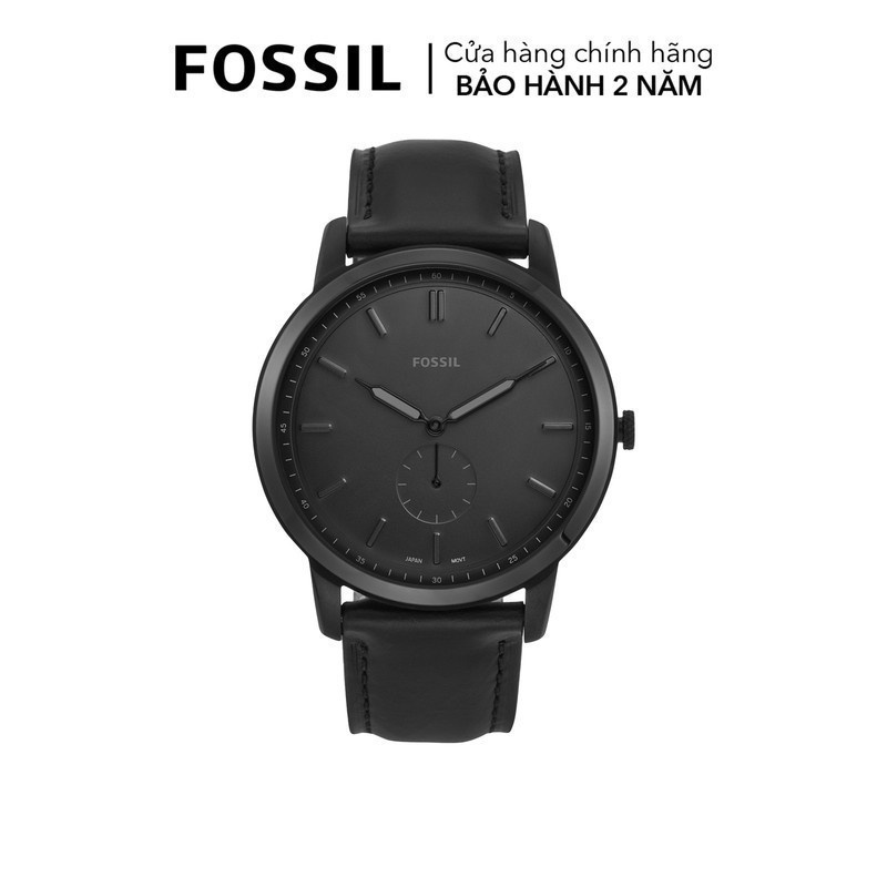 Đồng hồ nam Fossil The Minimalist - Mono dây da, mặt 44 MM, màu đen ...
