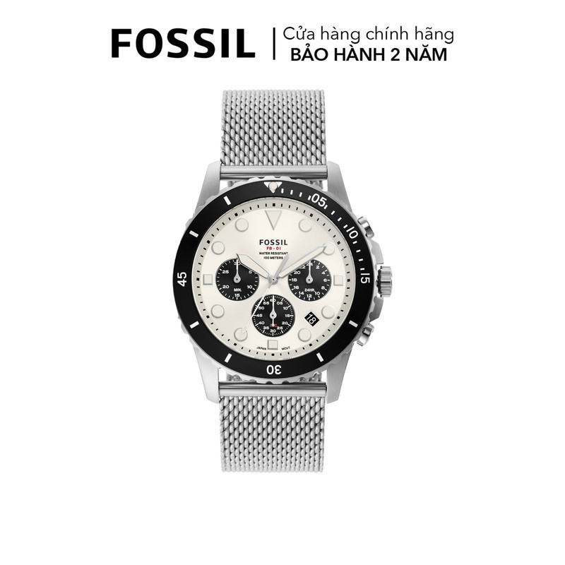 Đồng hồ nam Fossil Fb - 01 Chronograph dây kim loại, mặt 42 MM, màu bạc ...