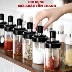 Lọ đựng gia vị thủy tinh ⚡️ Hũ đựng gia vị có thìa thông minh