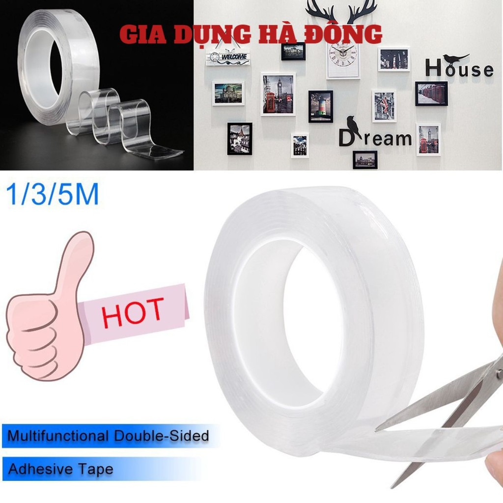 Băng Dính 2 Mặt Đa Năng Trong Suốt Siêu Dính Mọi Bề Mặt #bangdinh