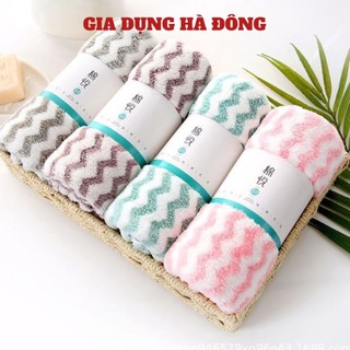 [COMBO 10] Khăn mặt lông cừu siêu thấm nước chất cotton mềm mịn xuất Hàn 30x50cm - #khanmat