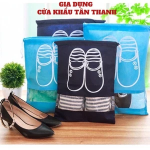 Túi rút du lịch thể thao, Túi đựng giày, dép dây rút chống bụi nhiều size - Kích thước túi lớn 44x32cm