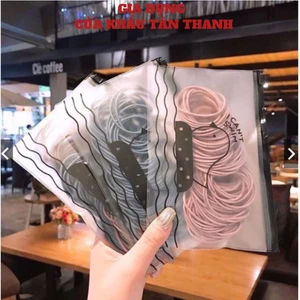 Set 100 chun cột tóc trơn nhiều màu cho bạn gái