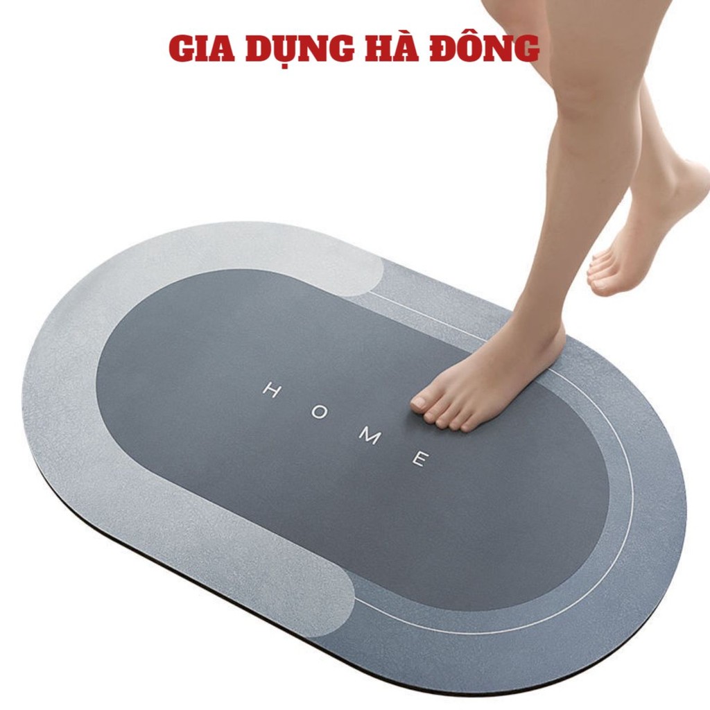 Thảm Lau Chân Silicon Siêu Thấm Nước Chất Liệu Chống Trơn Trượt Kích Thước 60x40 cm Thảm Chùi Chân Cao Cấp #thamlauchan