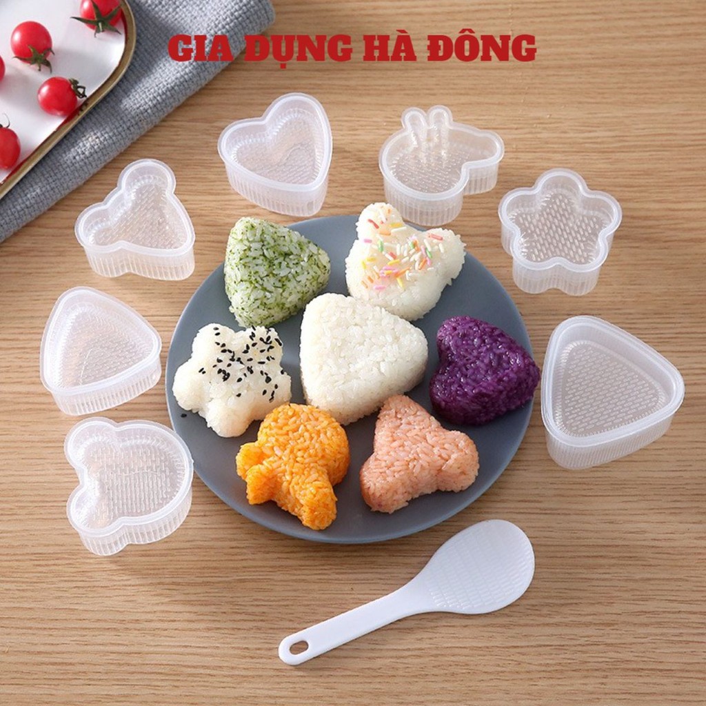 [COMBO 10] Khuôn làm cơm nắm Onigiri kiểu nhật cho bé / Khuôn làm cơm hình thú T2 - #khuonlamcomnam