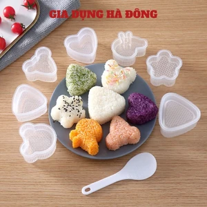 Khuôn làm cơm nắm Onigiri kiểu nhật cho bé / Khuôn làm cơm hình thú T2 - #khuonlamcomnam