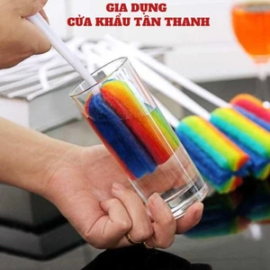 Dụng cụ rửa ly, cốc, bình sữa | CỌ LY CỐC BẢY MÀU | CỌ 7 MÀU