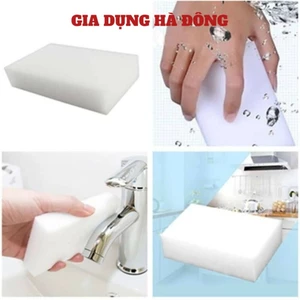 Bọt biển lau chùi Nano ma thuật, Mút xốp Melamine làm sạch mọi vết bẩn cứng đầu nhất - #khanlau
