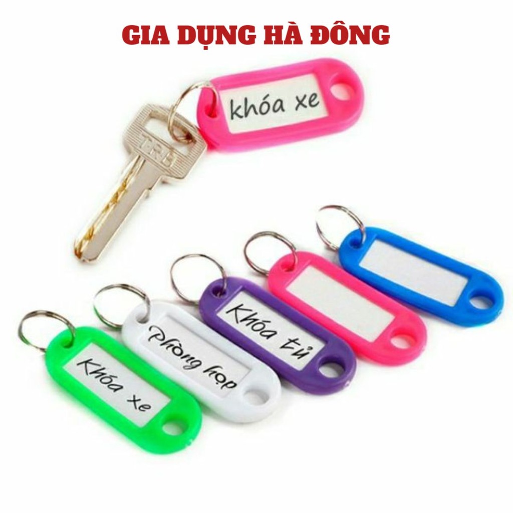 ( #tag ) 10 Thẻ Ghi Nhớ Gắn Móc Chìa Khóa / Thẻ Tag Treo Đánh Dấu Hành Lý, Vali Tiện Dụng - TAG GHI NHỚ - THẺ GHI NHỚ