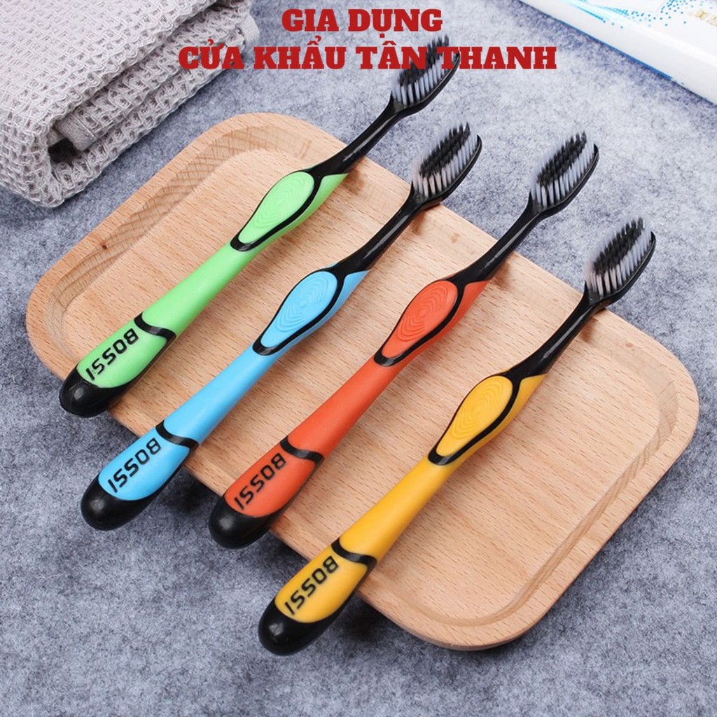 [COMBO 10]Bàn chải đánh răng than tre Bàn chải bossi sợi nano làm sạch răng miệng (BCB03)