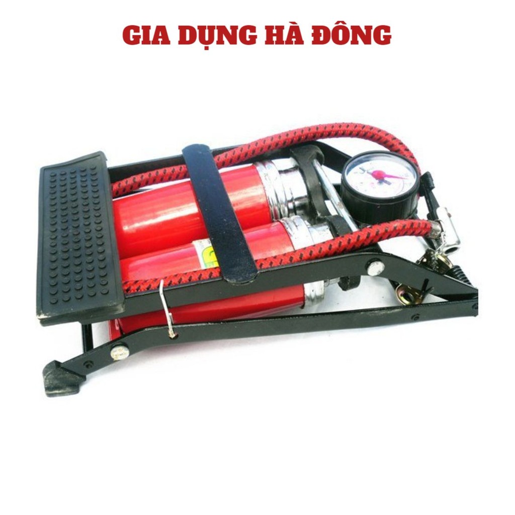 Bơm xe máy 2 ống đạp chân Kiotool bơm bóng xe đạp ô tô khỏe nhanh đầy hơi- Bảo hành 12 tháng nhập khẩu chính hãng #BƠMXE