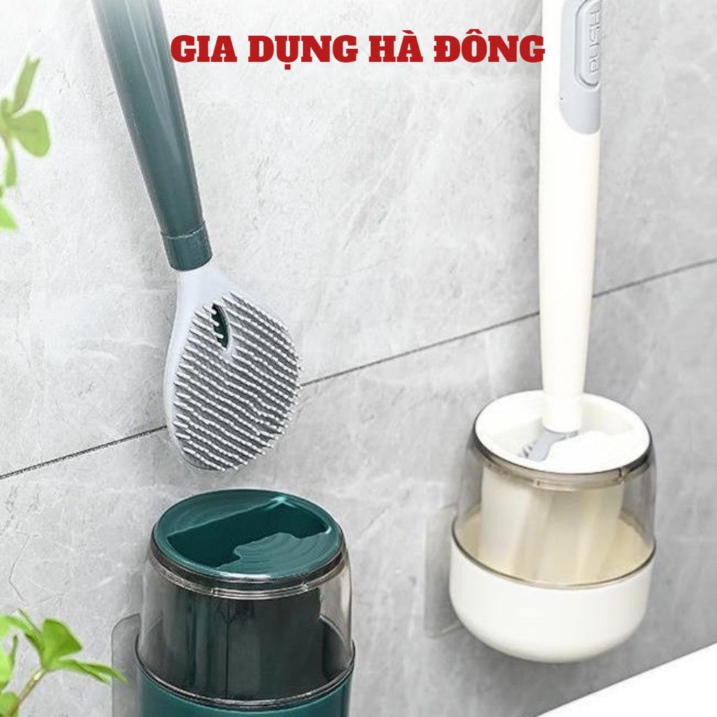 Chổi Cọ Bồn Cầu [𝑭𝑹𝑬𝑬𝑺𝑯𝑰𝑷 💖] Cọ bồn cầu silicon, chà toilet nhà vệ sinh cọ đa năng cao cấp