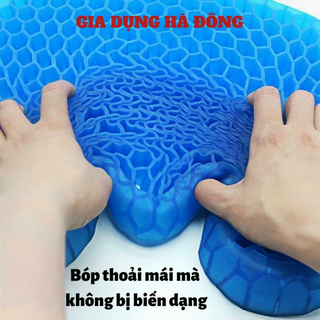 (CHÍNH HÃNG) Đệm Ngồi 3D 2 Lớp Thoáng Khí Hàng Cao Cấp - Đệm Gel Tổ Ong Đàn Hồi Lót Ghế - Chống Đau Mỏi Lưng Nhập Khẩu