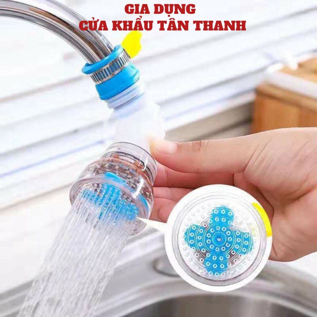 Đầu vòi lọc nước rửa bát tăng áp xoay 360 có thể kéo dài chống bắn nước ra ngoài - Giadungcuakhau03