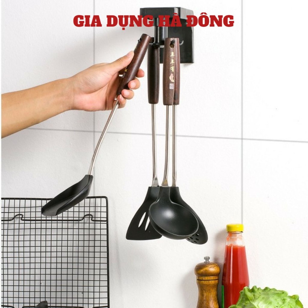Móc treo dán tường có 6 nhánh xoay 360° giá treo đồ nhà bếp thông minh móc chìa khóa decor trang trí nhà cửa đồ gia dụng