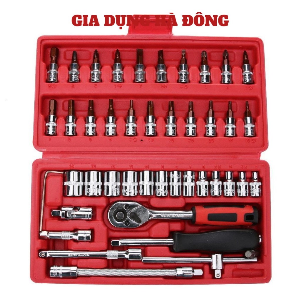 (CAO CẤP) BỘ DỤNG CỤ MỞ BU LÔNG ỐC VÍT ĐA NĂNG 46 CHI TIẾT HÀNG NHẬP KHẨU CHÍNH HÃNG GIÁ TỐT #MOBULONG