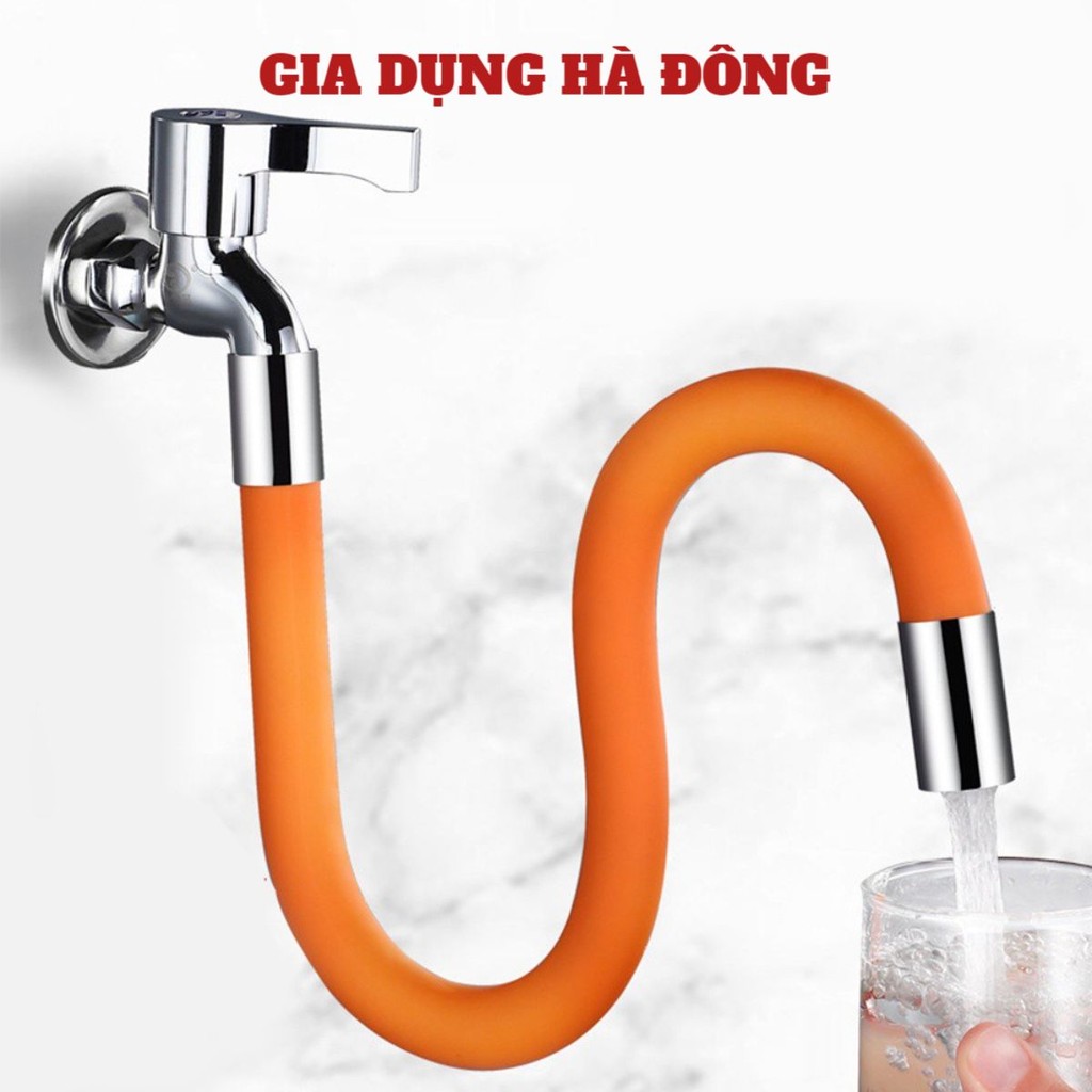 Ống nối dài vòi nước đường kính 21mm linh hoạt có thể quay 720° theo mọi hướng, mở rộng silicone