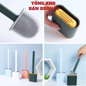 Bàn Chải Vệ Sinh 🍒SOKANY.STORE🍒 Cọ Bồn Cầu Toilet Nhà Vệ Sinh Cao Cấp Kèm Giá Cắm Chổi Silicon Tiện Lợi