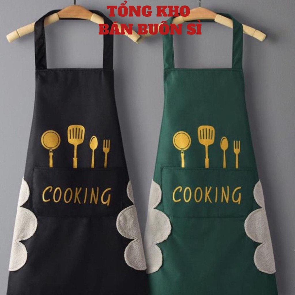 Tạp Dề Cooking, Có Túi Đựng Và Lau Tay,Làm Bếp,Pha Chế,Phục Vụ,Bán Cafe Dễ Thương,Chống Thấm Nước Tốt 🍒SOKANY.STORE🍒
