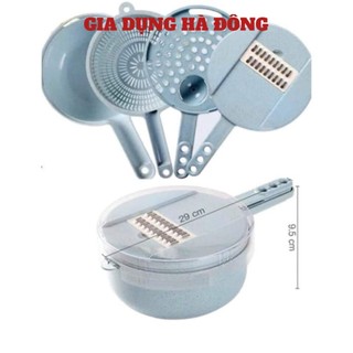 Rổ Bào Rau Củ Đa Năng Thiết Kế Thông Minh Tiện Lợi, Bộ Nạo Rau Củ 12In1 Kiểu Dáng Sang Trọng, Bàn nạo Sợi Rau Củ Cao Cấp