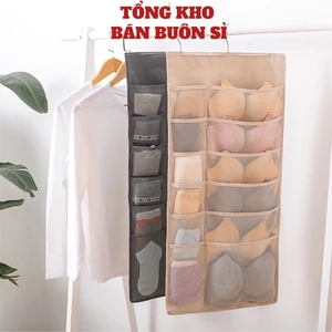 Túi Treo Đồ Lót, Túi 30 Ngăn 2 Mặt Treo Tủ - Giỏ Treo Tường, Giá treo đồ lót - Tất Vớ 2 Mặt Nhiều Ngăn Tiện Ích 30 Ngăn