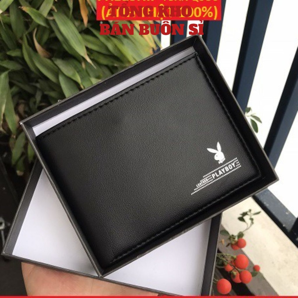 Ví Da Nam Nhỏ Gọn,Ví Nam Hàng Hiệu PLAYBOY Chất Da Đẹp Thời Trang Cao Cấp, Bóp Ví Da PU Xịn Nhiều Ngăn Đẳng Cấp Nam Tính