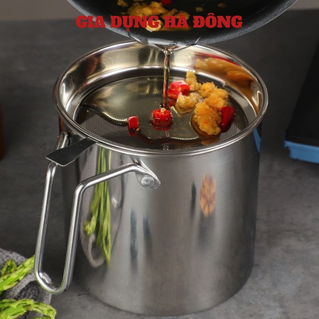 Ca lọc dầu, dụng cụ lọc dầu ăn, cua, trái cây, chanh, rau má, đa năng 1,2L ( #calọcdầu )