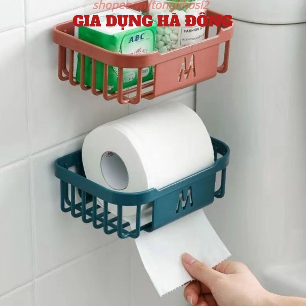 Hộp đựng khăn giấy- giá nhựa đựng đồ,giấy vệ sinh treo tường
