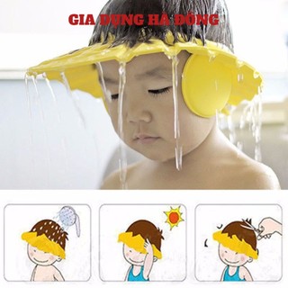 Mũ tắm chắn nước cho bé - Mũ gội đầu chắn nước có vành bảo vệ tai cho bé từ 0, 1, 2, 3, 4, 5, 6 tuổi ( #mũ gội đầu )