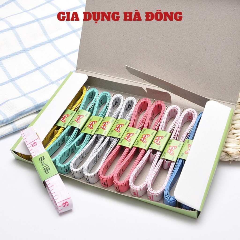 (COMBO 20) Thước dây 1,5m nhiều màu bền đẹp đo quần áo chiều cao, vòng eo - #thuocday