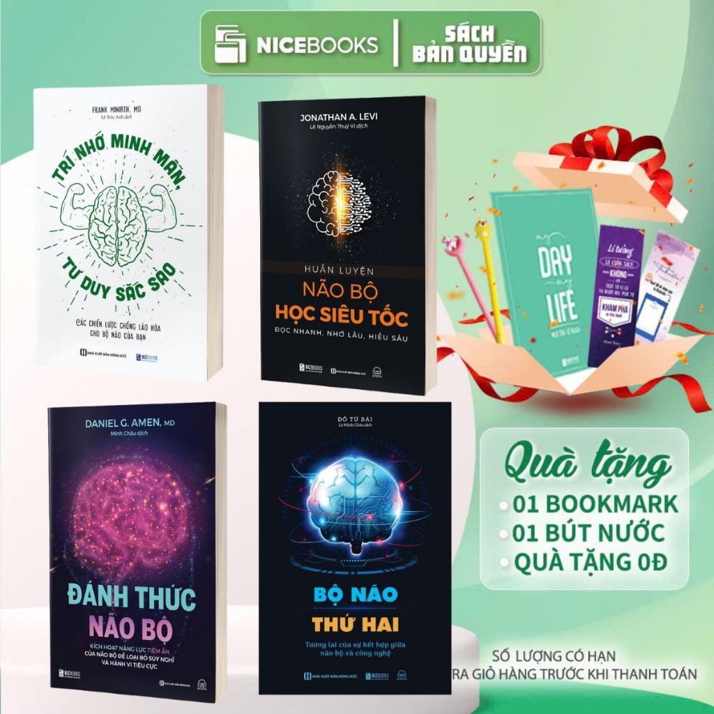 Sách - Đánh thức não bộ, huấn luyện não bộ học siêu tốc, bộ não thứ hai ...
