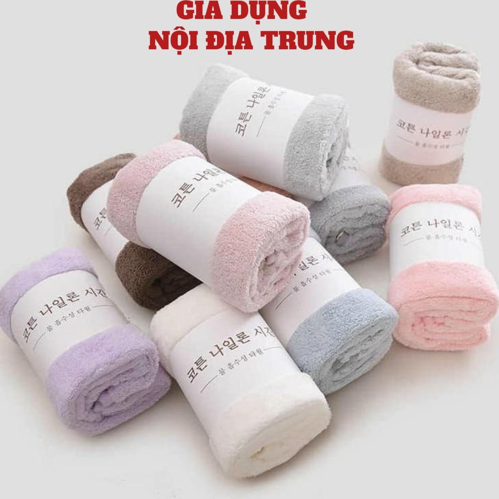 [COMBO 10] Khăn Mặt🍀FREESHIP🍀Khăn Mặt Lông Cừu-Xuất Hàn Mẫu Mới 30x50cm