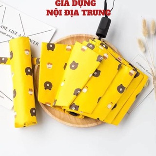 Ô gấu Brown gấp gọn - DÙ CHE MƯA NẮNG