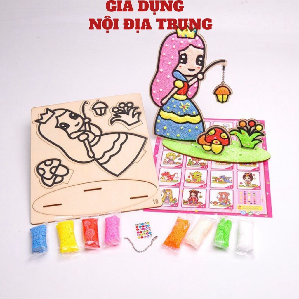 Đồ Trơi Tô Màu Tranh Mút Xốp Gỗ Slime Cho Bé🍀FREESHIP🍀 Tô Màu Tranh Bọt Xốp Kệ Gỗ Tô Màu Tranh Đồ Chơi Cho Bé