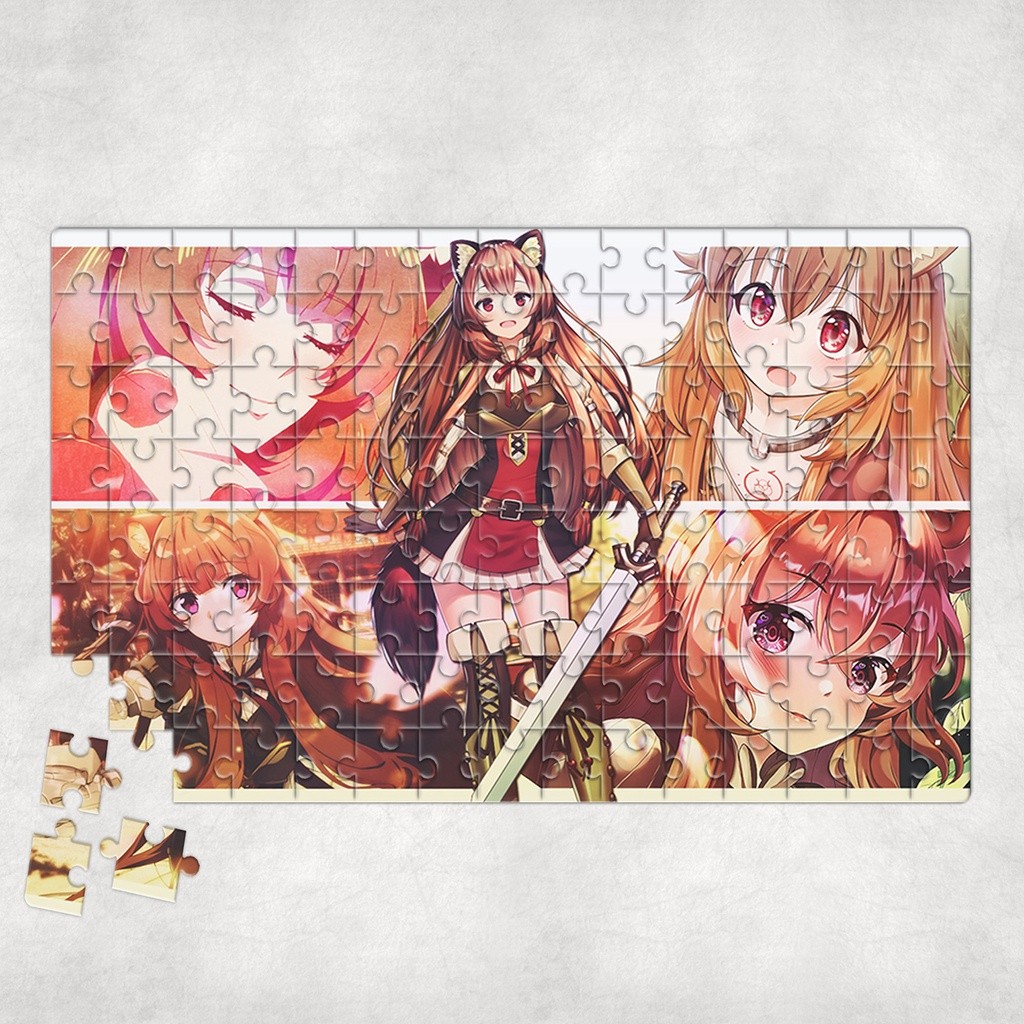 Tranh ghép hình A4, A5 Anime, xếp hình THE RISING OF THE SHIELD HERO ...