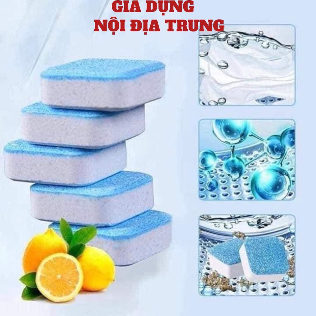 Hộp 12 viên tẩy vệ sinh lồng máy giặt siêu sạch