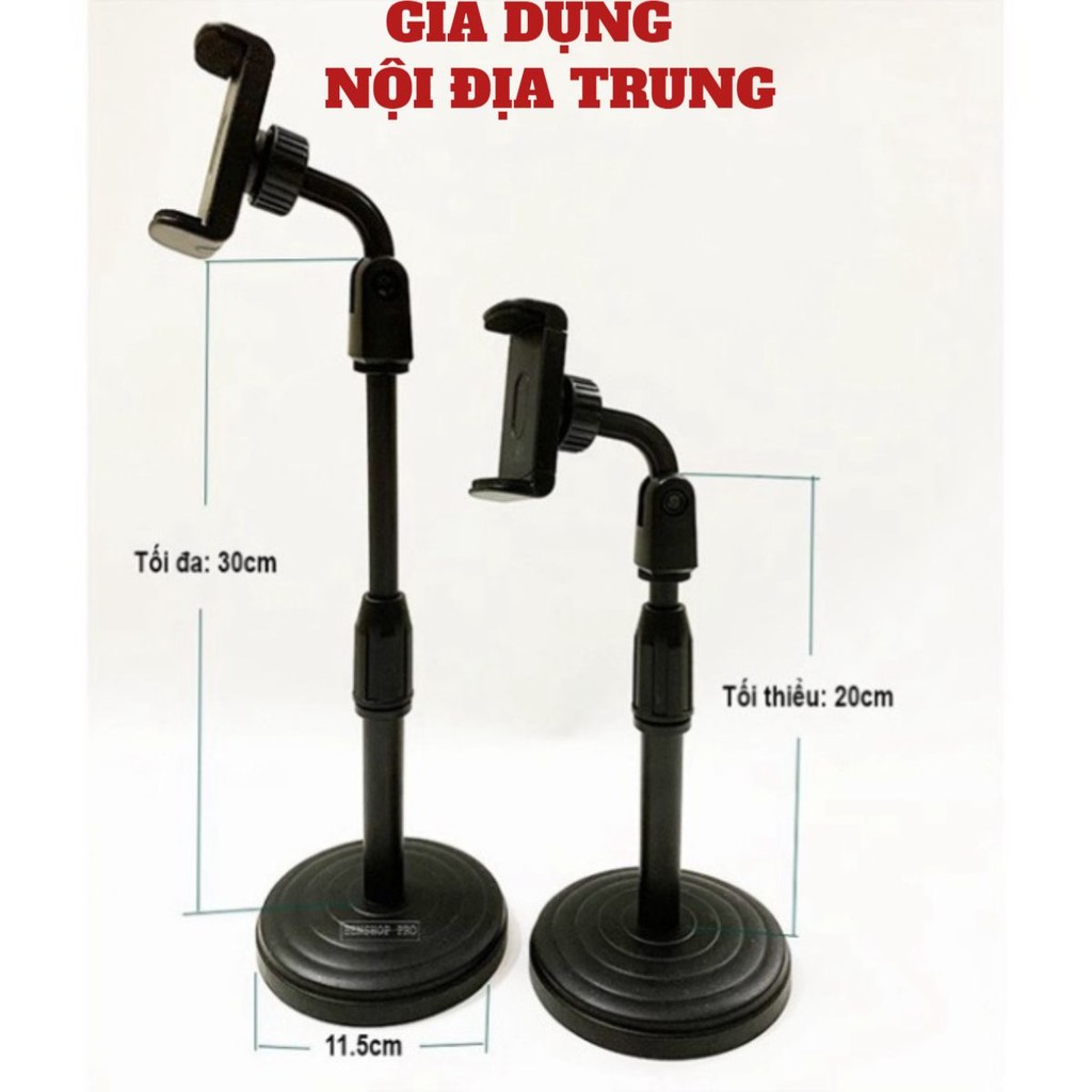 Giá Đỡ Điện Thoại livestream xem video Ổn Định Xoay 360 Độ dùng để Quay Phim Ghi Hình Đa Dụng Educase