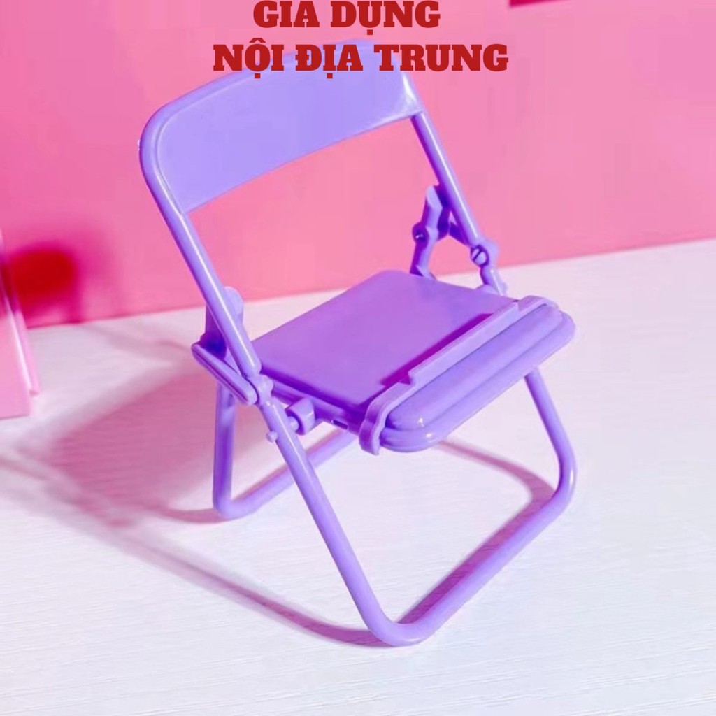 Giá Đỡ Điện Thoại Hình Ghế Xếp Màu Pastel Xinh Xắn - Kệ Điện Thoại