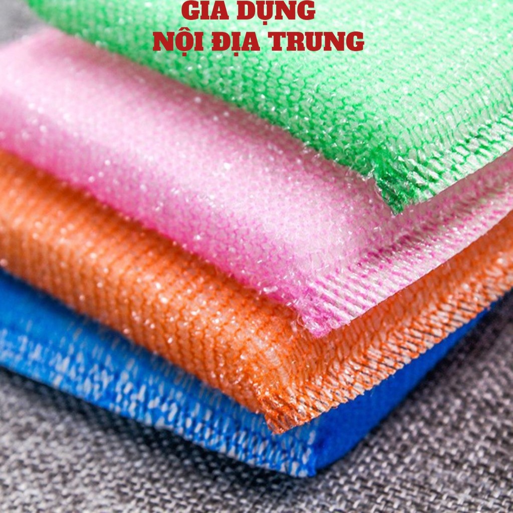 Miếng cọ xoong nồi 🔥 FREESHIP🔥 Bộ 4 Miếng Cọ Rửa Chén Bát, Cọ Xoong Nồi