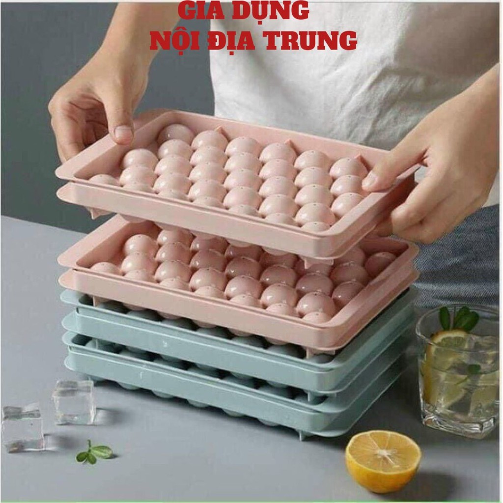 Khay Đá Viên Tròn🍀FREESHIP🍀Khuôn Làm Thạch Bi Nhựa Tròn Làm Thạch Hoa Quả Trái Cây Mẫu Mới, Khuôn Làm Rau Câu