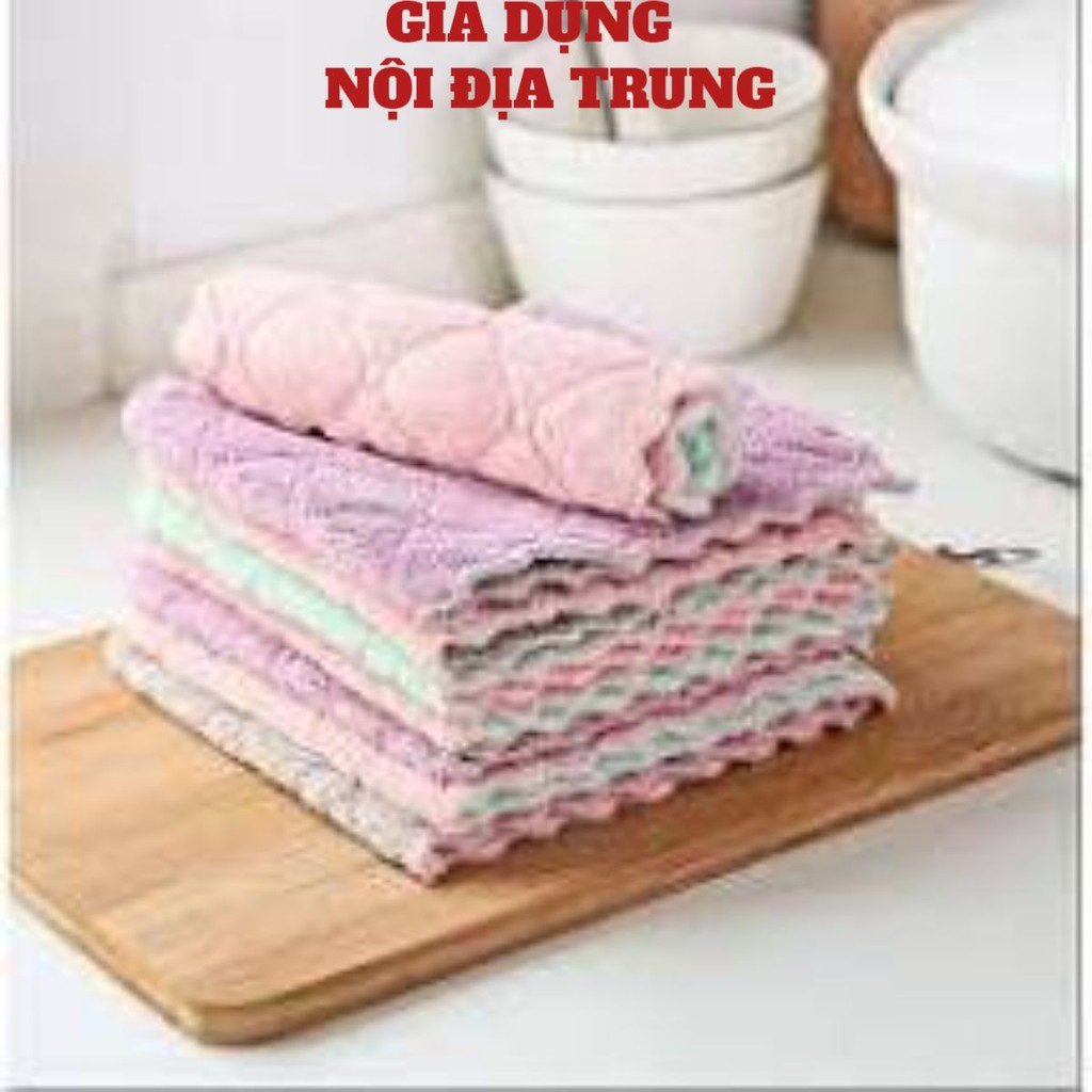 [COMBO 10] Khăn Lau Đa Năng Siêu Thấm Nước Dùng Cho Bếp, Bàn Ăn Nhà Hàng( tiện lợi)