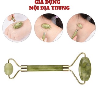 Đá Lăn Mặt Massage 2 Đầu🍀FREESHIP🍀Thanh lăn massage mặt hoa cao cấp giúp trẻ hoá căng da mặt thư giãn