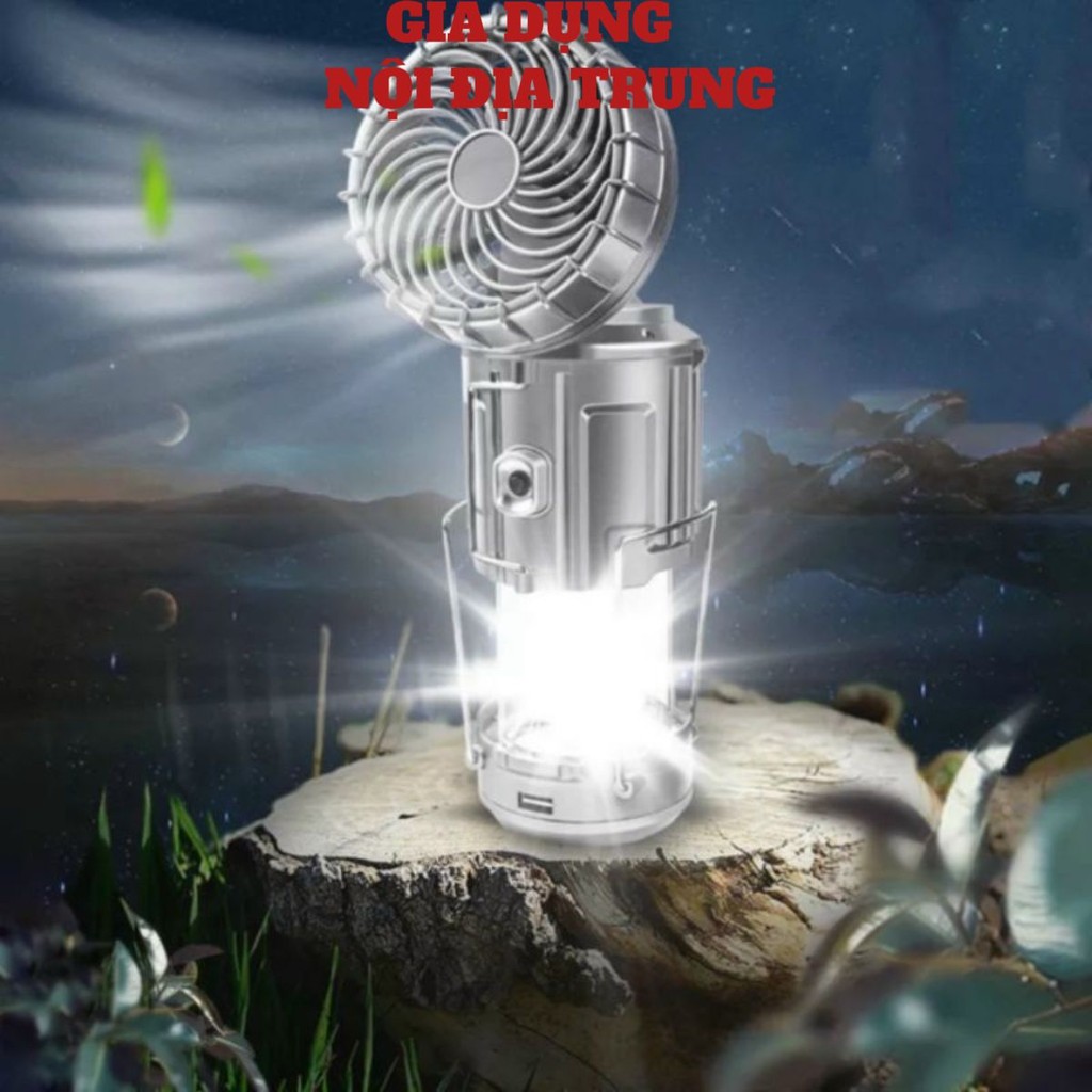 ĐÈN TÍCH ĐIỆN ĐA NĂNG KÈM QUẠT GSH-9299 CẦM TAY PIN NĂNG LƯỢNG SIÊU SÁNG.AH