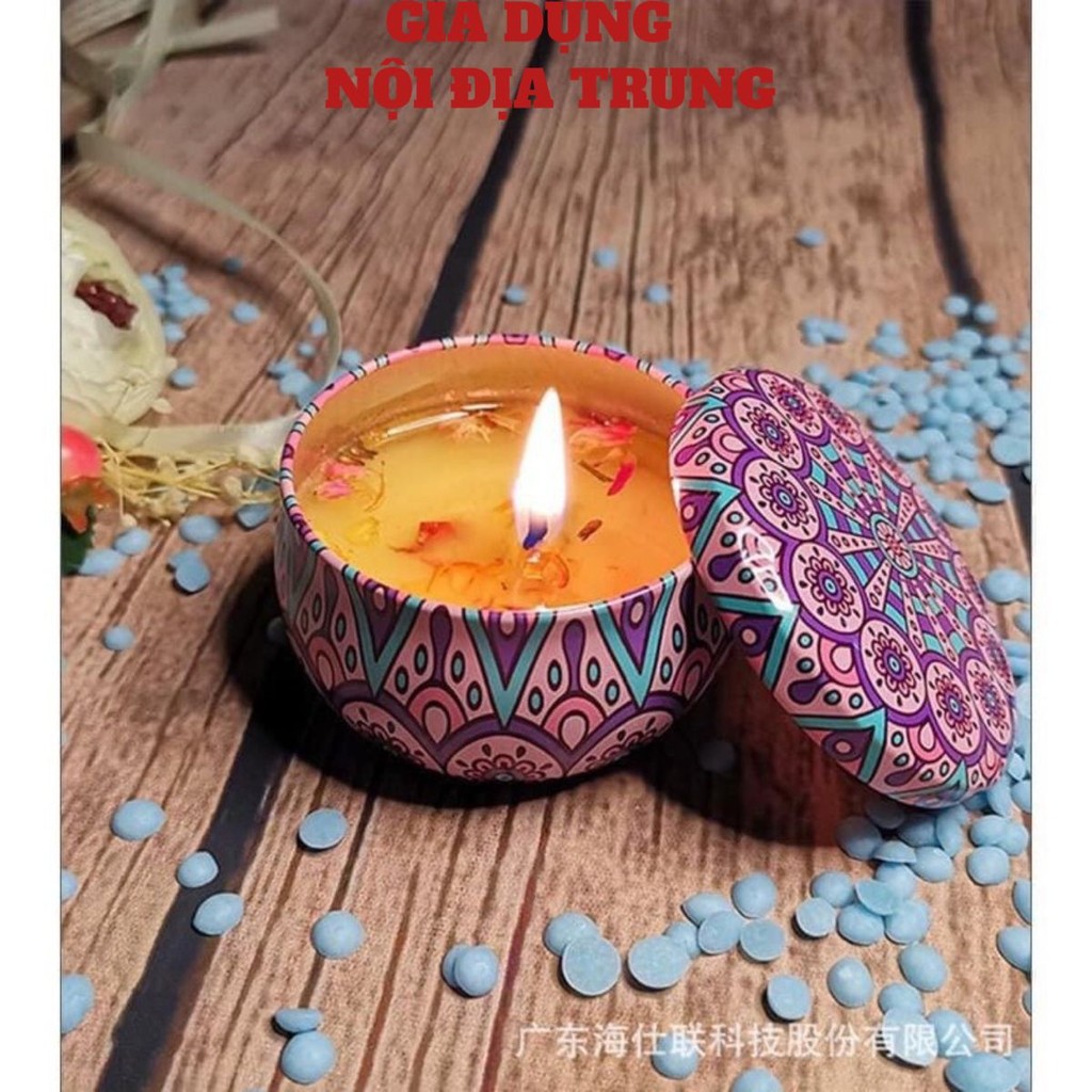 Sáp Thơm Hoa Khô🍓FREESHIP 🍓 Nến Thơm Thư Giãn Không Khói Tinh Dầu Thiên Nhiên Phong Cách Hoa Khô Thảo Mộc Vintage