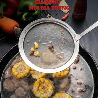 Muôi lọc dầu INOX 304 đồ dùng bếp bền vững, Muỗng lọc vớt bọt bằng thép không gỉ tiện ích cho người làm bếp