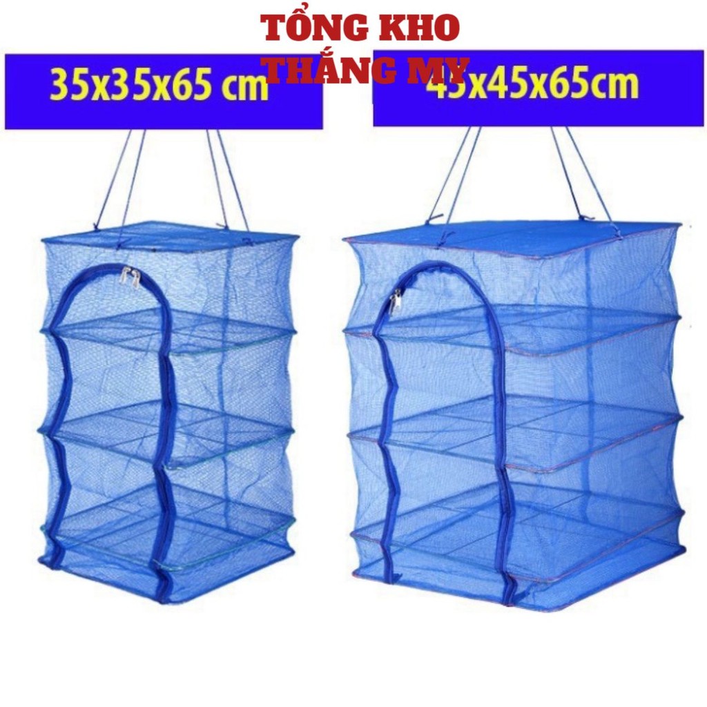 Lồng Phơi Khô Thực Phẩm , Lồng Phơi Cá Khô Chống Ruồi Muỗi, Côn Trùng Bằng Lưới PE Dễ Dàng Vệ Sinh Có Thể Thu Gọn